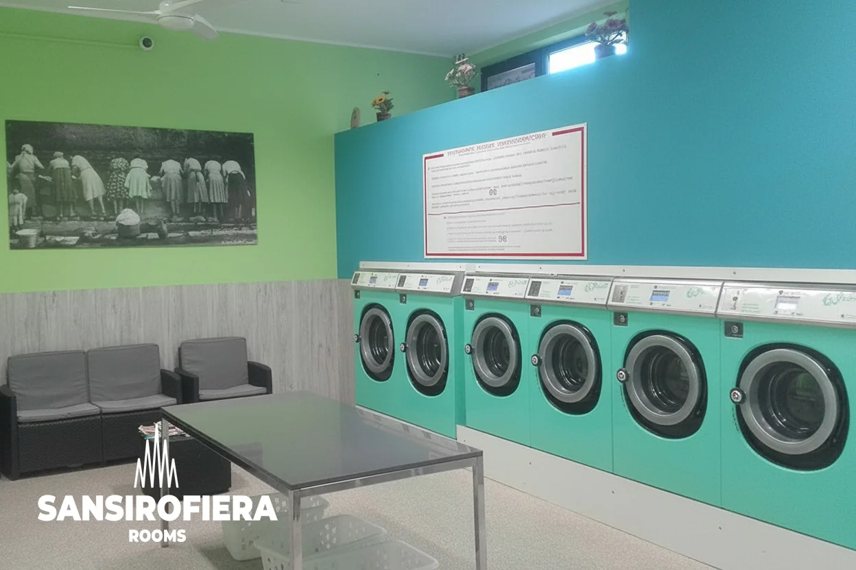 Lavanderia self-service con asciugatrici a San Siro - servizio presso il B&B