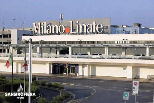 Stazione Metro M4 all'interno dell'aeroporto di Linate Milano con percorso verso sansirofiera rooms B&B vicino a Fiera Milano Rho e San Siro