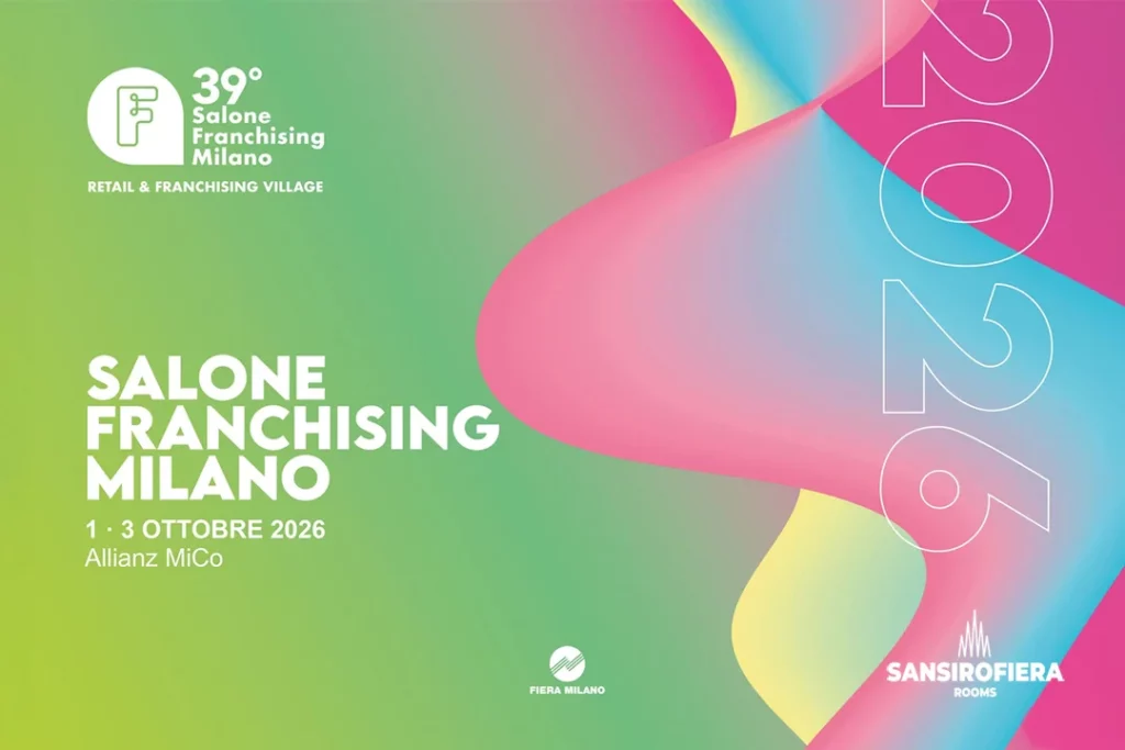 Locandina Salone Franchising Milano 2026, 1-3 ottobre Allianz MiCo